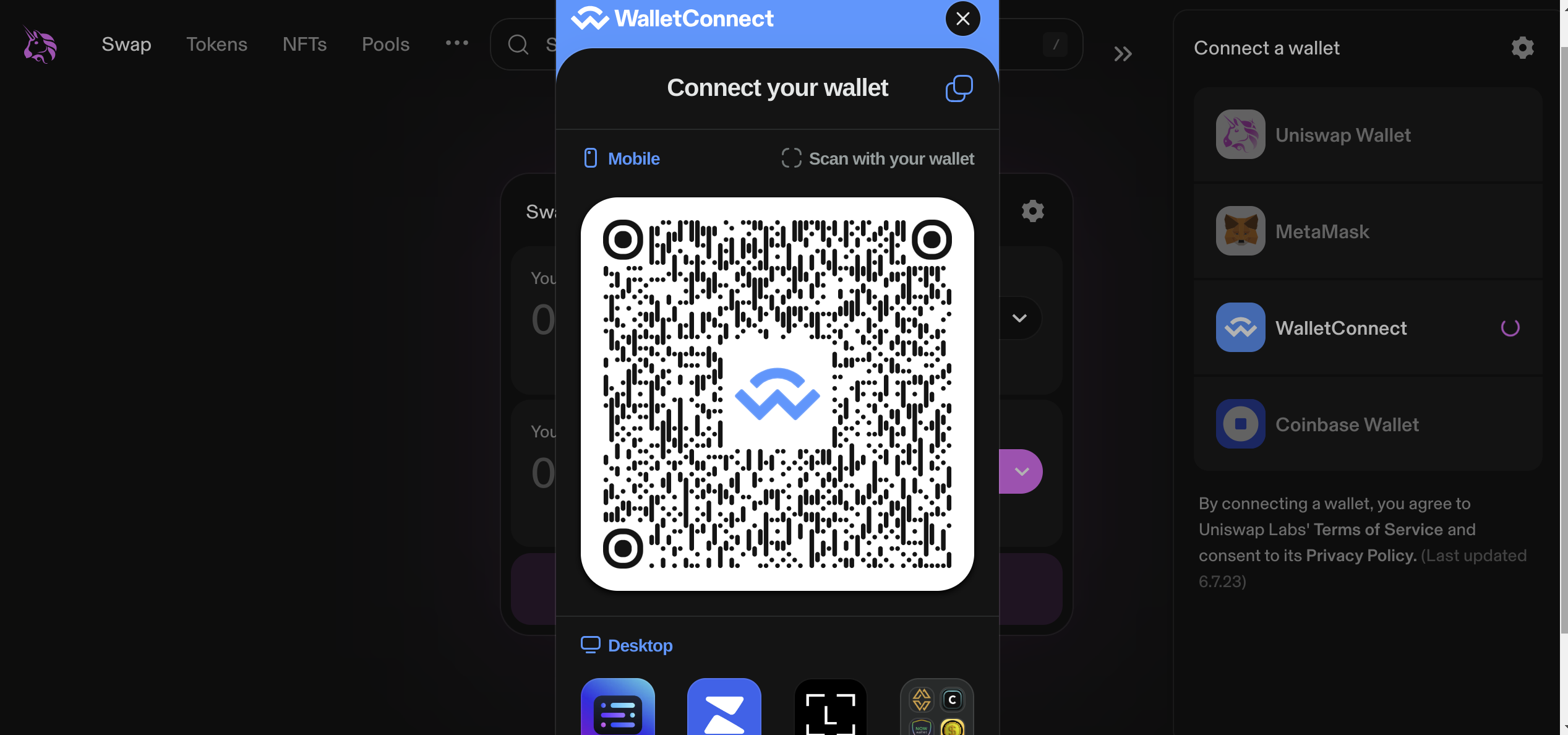 Sign users in with a QR code using wallet connect